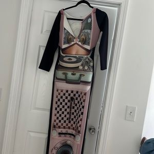 Beautiful disco record dress